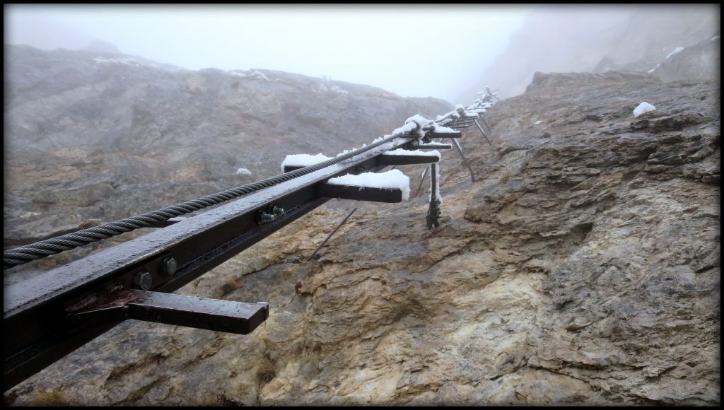 Ferrata Hans von Haidsteig - slepičí žebřík